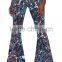 Vintage Ethnic Printed Palazzo Women Bell Bottom Flared Pants Wholesale