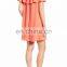 Off the Shoulder Crepe Dress Shift Style Ladies Dress Woman