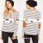 OEM Wholesale custom new design long sleeve striped t shirt