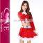 No MOQ Santa Girl Unique Christmas Suits Sexy Red Velvet Christmas Costume
