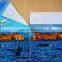 China Wholesale MJ04 Blue Custom Reactive Printed Beach Towel