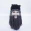 Western style Halloween personality Viking hat hand-woven beard horn horn hat