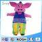 lovely pink pig inflatable fur costume for advertising