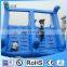 6x8x6m PVC Bule and White Double Inflatable Water Slide For Pool