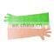 Disposable long sleeve pe glove/food plastic gloves