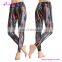 Summer Women Tight Yoga Sport Printed Long Slimming Custom Pants