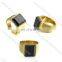 2017 fashion gold plated couple ring stainless steel love jewelry