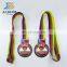 different color plating 3d sport zinc alloy marathon running medal finisher