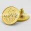 Factory sale gold thumb shape custom badge pin for advertising