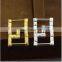 Wholesale plastic sliver gold ribbon buckle