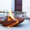 3mm 6mm thick rustic corten steel fire bowl