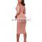 2020 New Arrivals Women Solid Color Fashion Casual Dresses Ladies Long Sleeve Turtleneck Off Shoulder Dresses Women Autumn Dress