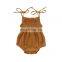 6Color kids linen cotton rompers Summer Newborn Infant Baby Girl Solid Romper Jumpsuit Outfit Clothes Baby Clothing