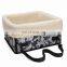 Customized LOGO Pet car bed Portable Dog Car mat Warm Lamb wool Travel Pet Car Carrier Bag