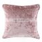 Wholesale Amazon Hot Sale Plush Fabric Crushed Velvet Pink Pillows For Home Decoration