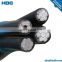 PVC/XLPE Insulated aluminum/copper conductor 4C 240mm2 ABC CABLE