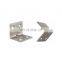 90 Degree right corner small slotted metal angle iron bracket with heavy duty