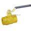 BWVA T Type L Type NPT Brass 3 Way Ball Valve