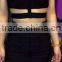 Summer dress 2015 new strap two piece set women gray black white elegant bodycon celebrity bandage Dresses Bandage Bodycon Women