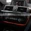 LED Light Dash AC Panel Car Radio Trim LED Dashboard Center Console AC Panel Light Atmosphere Light For BMW 3 & 4 Series F30 LCI
