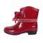 red bowknot cute cheap rain boots for girl and ladies