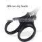 GW sawtooth thickened stainless steel sharp fishing scissors with ABS non-slip handle and ring