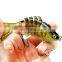 Amazon sell 3D uv hot printing  Multi section fish Bionic Jointed Fishing Lure 7 Sections Sinking Artificial Fish Lure
