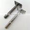 Mens Straight Razor Head Chrome Metal Handle Double Edge Other Shaving Safety Razor