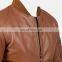 Fancy color pure leather men latest design leather jacket for men with zip closure type jacket