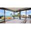 Aluminum Black Frame Barn Door Glass Sliding