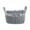 customized hand knitted multi color and functional storage cotton rope basket 1 package