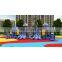 Kids outdoor plastic playground children park playground with swing for sale