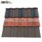 Metal roof ridge stone coated tile roofing material red black grey new color stone coated metal roofing tiles