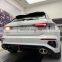 Rear Lip rear diffuser For Audi A3 upgrade RS3 model Body Parts With Tailpipes Tip exhaust For 2020 2021 2022 Audi A3