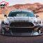 Runde Clinched Style Car Modification Imported Resin Wide Body Wheel Eyebrow Side Skirt Spoiler For 15-17 Ford Mustang Body Kit