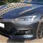Runde Perfect Quality Front Spoiler For 16-20 Tesla Model S Body Kit Carbon Fiber Front Lip Shovel Chin Spoiler
