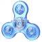 custom design precision double shot injection molding for Three blade crystal style plastic fidget spinner