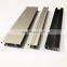 Anodized Aluminium frame profile for wardrobe sliding doors , Aluminium sliding door frame for wardrobe decoration