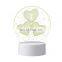Bedroom Baby Kids 3D Multicolor Change 3D Visual Night Acrylic Table Lamp