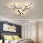 Modern Tree Black Branch LED Ceiling Light Nordic Luxury Hotel Home Pendant Lamp For Living Room Chandelier