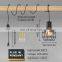 Simple Industrial Style E26/E27 Lamp Holder Plug Cord Chandelier For Bed Room Reading Room