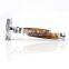 Eco- friendly Removable Engrave Logo OEM Safety Shaving Bamboo Razor for Men