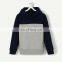 Two tone design OEM pullover hoodie for men contrast custom made fleece men's hoodies & sweatshirts
