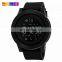 original design black big dial fashion waterproof silica gel strap skmei 1255 digital smart watch for men