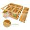 Bamboo Ziplock Bag Storage Organizer Holder Food Storage Bag Holders Dispenser Drawers With Gallon, Quart, Sandwich and Snack