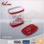 Retangular printing food grade plastic airtight cereals container