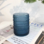 Home Bar Restaurant High-Value Retro Navy Blue Colored Crystal Glass Embossed Juice Whiskey Drink Cup