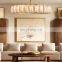 Modern Alabaster Square Block Pendants Chandelier Lighting fixture For Living Room Dining Room Kitchen Island Foyer Lobby