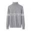 Custom Logo 100% Cashmere Women's Turtleneck Sweater Solid Pattern Jumpers with Front Logo Casual Winter Wear