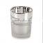 Silver Plated Glass Votive Candle Holders / Votive Holder With Rhinestone Gems/
